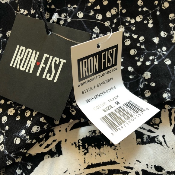 Iron Fist Death Breath Skull Slip Dress MEDIUM - Picture 9 of 9